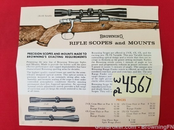 Orig Browning Rifle Scopes & Mounts Flyer-img-0
