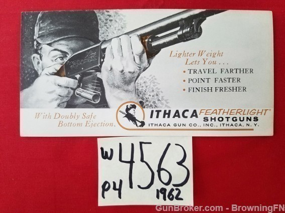 Orig Ithaca Featherlight Shotguns Flyer 1962-img-0