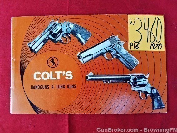 Orig Colt Handguns & Long Guns Catalog 1970-img-0