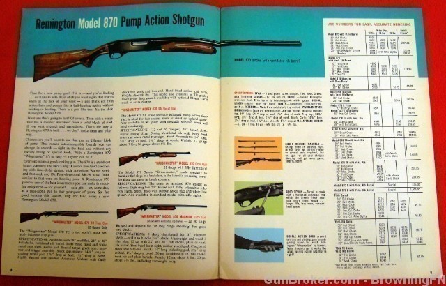 Orig Remington Catalog 1967 Model 1100 11-48 870-img-3