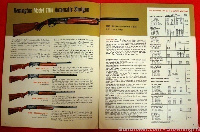 Orig Remington Catalog 1967 Model 1100 11-48 870-img-1