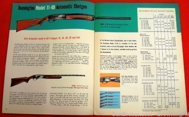 Orig Remington Catalog 1967 Model 1100 11-48 870-img-2