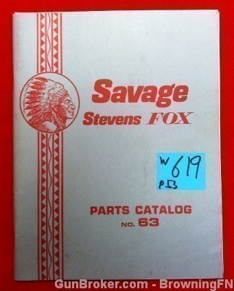 Orig Savage Steven Fox Parts Catalog no. 63-img-0