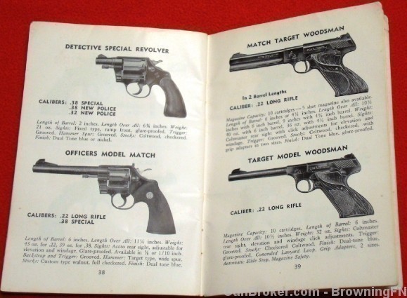 Orig Colt Hand Book Handgun Owners Instruction Manual All Models-img-5