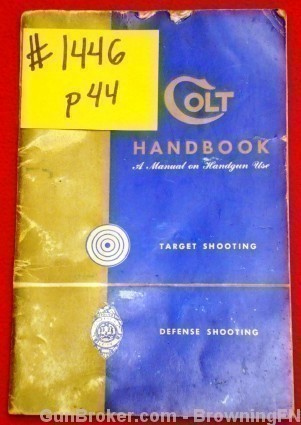 Orig Colt Hand Book Handgun Owners Instruction Manual All Models-img-0