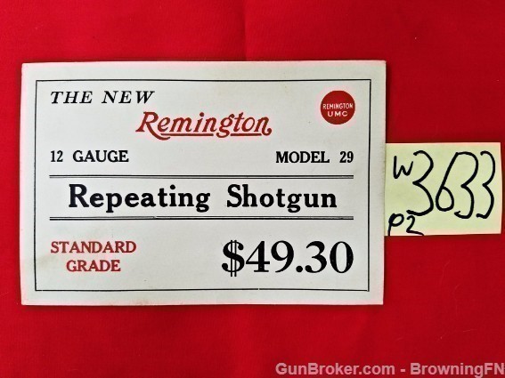Orig Remington Model 29 Owners Instruction Manual-img-0