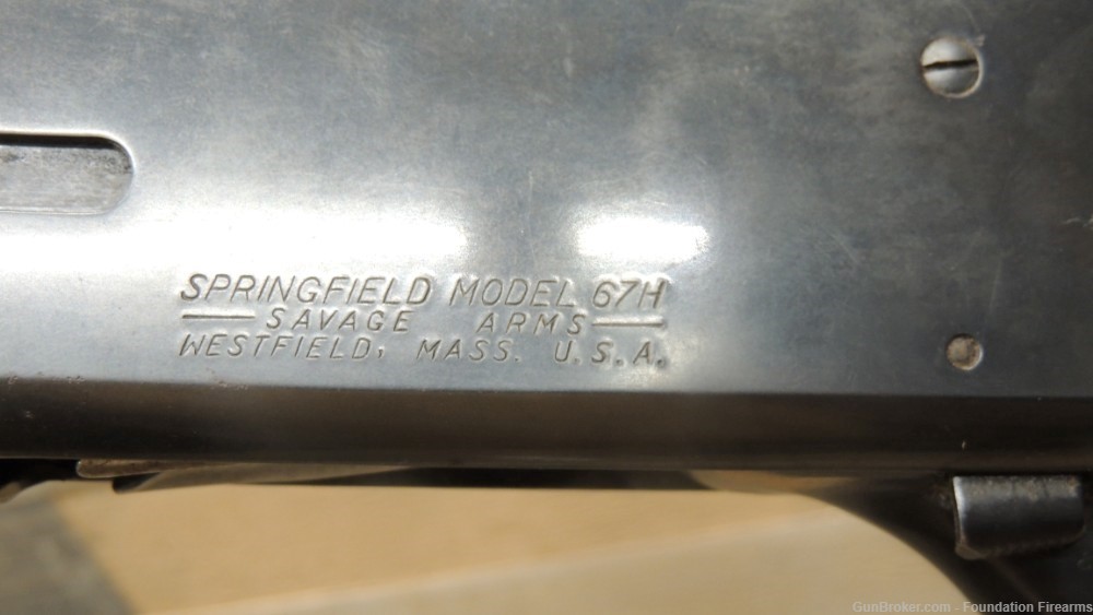 Vintage Springfield Savage Model 67H 12 Ga Pump Action Shotgun 28" BBL-img-11
