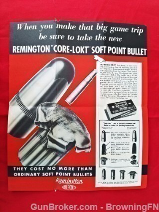 Orig Remington Soft Point Bullet Flyer-img-1