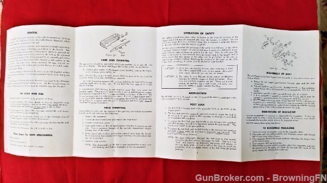 Orig Ruger Model 10/22 Carbine Owners Manual 1964-img-1
