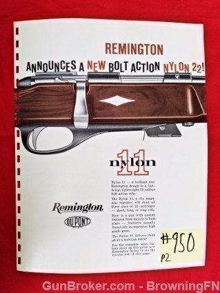 Orig Remington Model Nylon 11 Catalog Intro Flyer-img-0