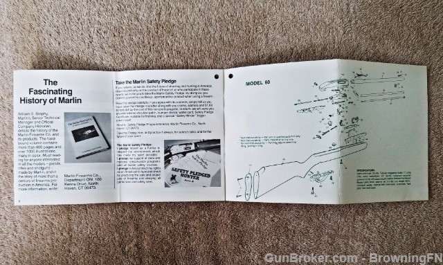 Orig Marlin Model 60 Owners Instruction Manual 07-89-img-1