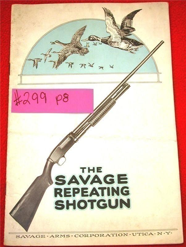 Original Savage Repeating Pump Shotgun Catalog-img-0