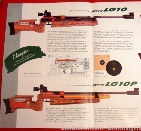 Orig Mannicher Steyr Air Rifle Pistol LG1 Flyer-img-1