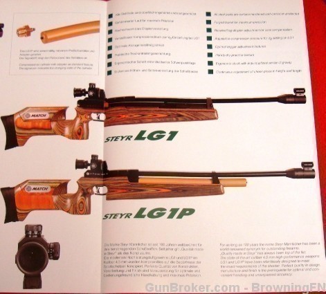 Orig Mannicher Steyr Air Rifle Pistol LG1 Flyer-img-2