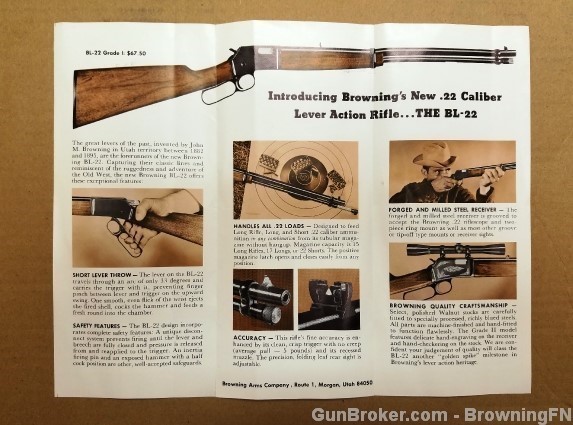 Orig Browning BL-22 Owners Instruction Manual 1969-img-1