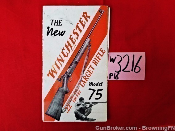 Orig Winchester Model 75 .22 Target Rifle Flyer-img-0