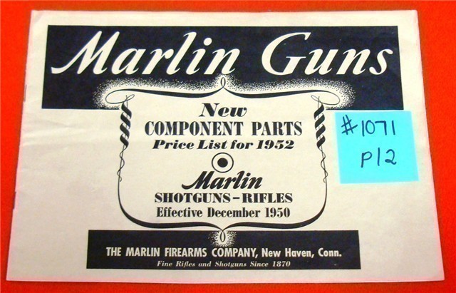 Original Marlin Part List Effective Dec 1950-img-0