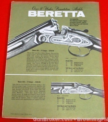 Orig Beretta Galef Presentaion Models Flyer 1960s-img-8