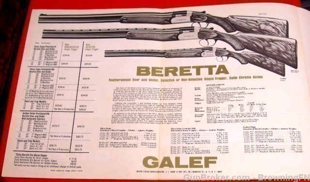 Orig Beretta Galef Presentaion Models Flyer 1960s-img-6