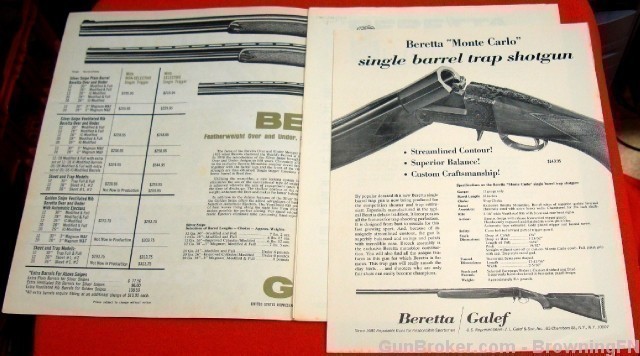 Orig Beretta Galef Presentaion Models Flyer 1960s-img-1