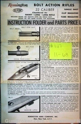 Remington Model 580 581 Owners Instruction Manual .22 LR 22-img-0