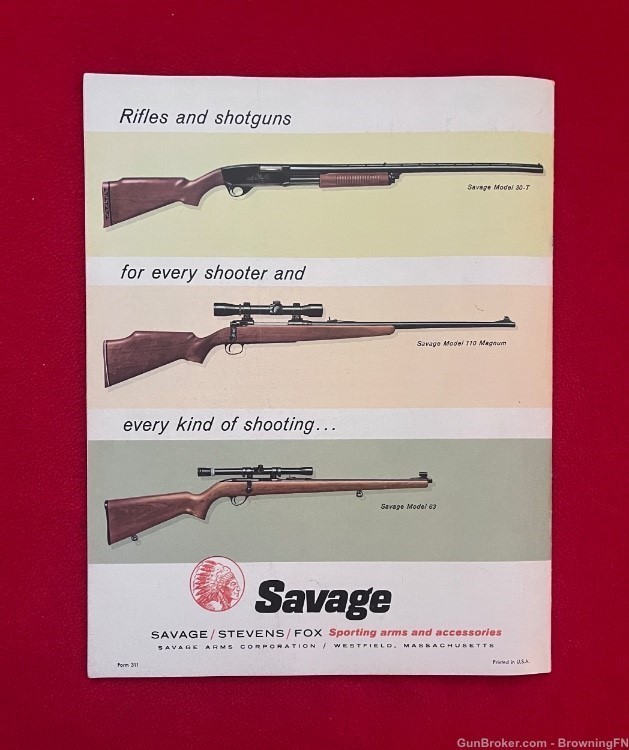 Original 1963 Savage Stevens Fox Catalog All Models Listed for That year!-img-4