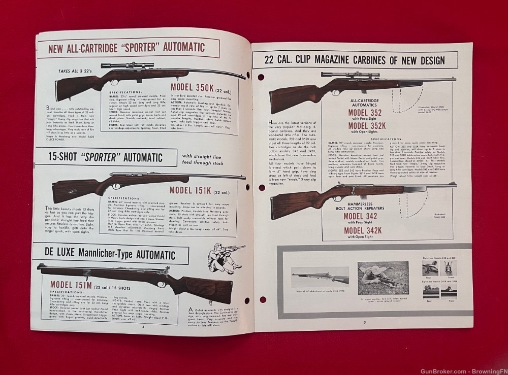 Vintage 1960s Mossberg Catalog All Models Listed for That year!-img-1