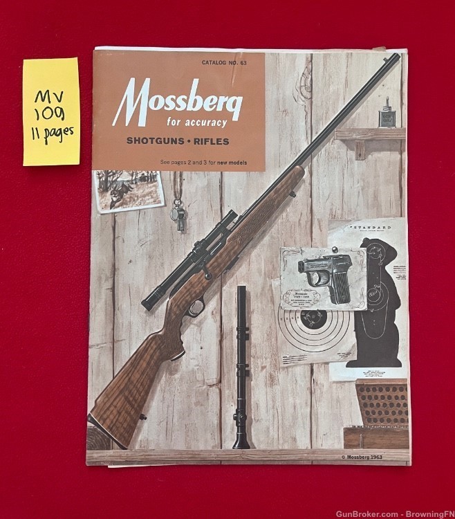 Vintage 1960s Mossberg Catalog All Models Listed for That year!-img-0