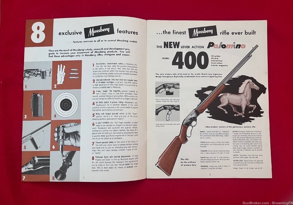 Original 1960s Mossberg Catalog All Models Offered for That Year Listed!-img-1