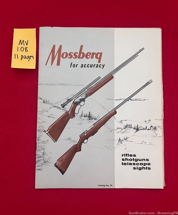 Original 1960s Mossberg Catalog All Models Offered for That Year Listed!-img-0