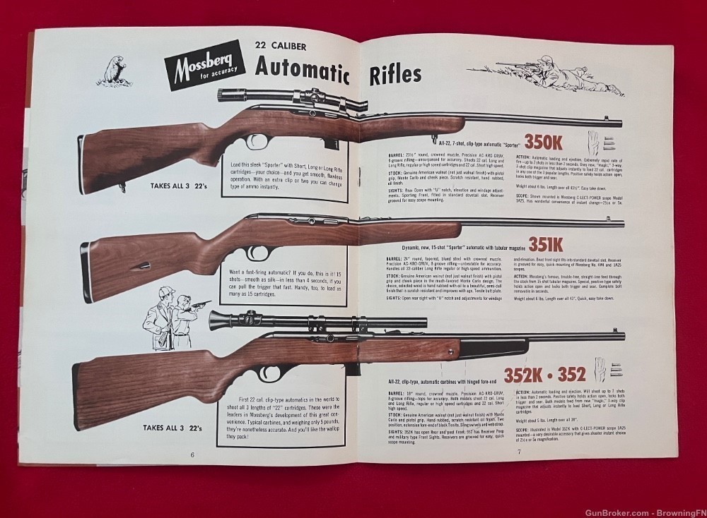 Original 1960s Mossberg Catalog All Models Offered for That Year Listed!-img-2