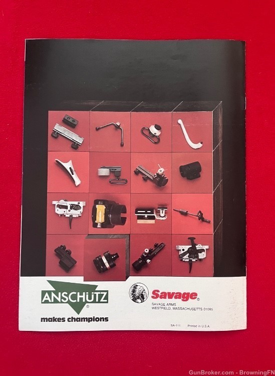 Vintage 1981 Savage Anschutz Target Rifle Catalog All Models Pictured-img-3