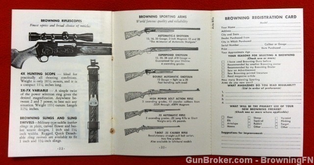 Browning Automatic BAR Rifle Owners Instruction Manual 1970-img-2