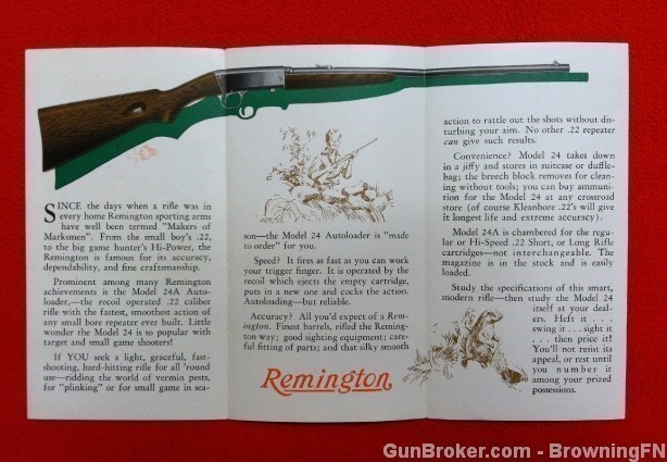 Orig Remington Model 24A Flyer-img-1