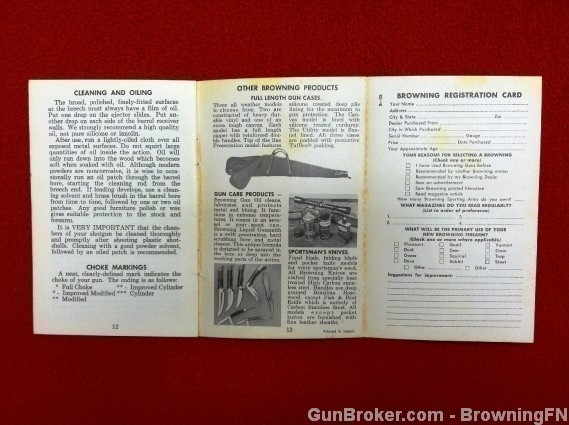 Orig Browning B-SS Owners Instruction Manual 1973-img-2