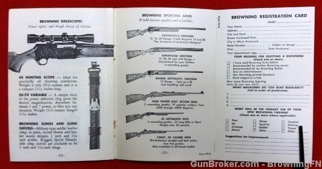 Orig Browning Automatic BAR Rifle Owners Instruction Manual-img-2