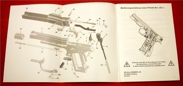 Orig Sig Arms Hammerli SA Xesse 1999 Catalog 28 pg-img-1