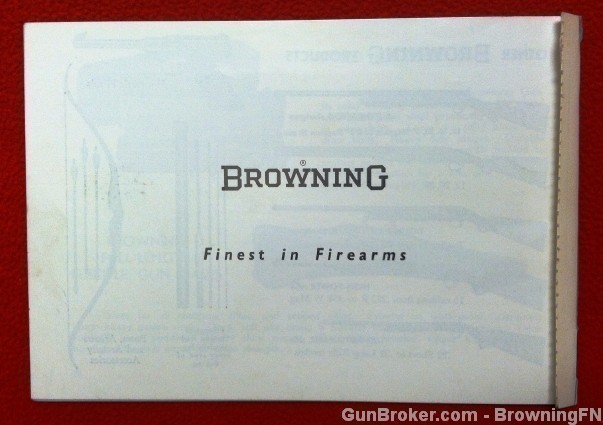 Orig Browning Bolt Action Mauser Owners Manual-img-2