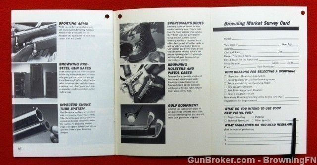Orig Browning 9mm Double Action Owners Instruction Manual-img-2