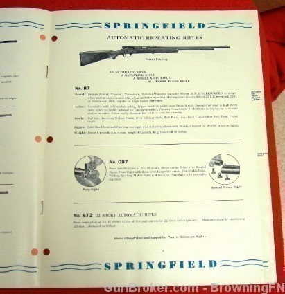 Orig Springfield 1942 Price List Rifles & Shotguns-img-4