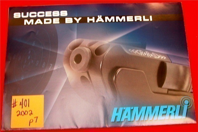 Orig Hammerli Catalog SP 20 AR 50 FP 10 AP40-img-0