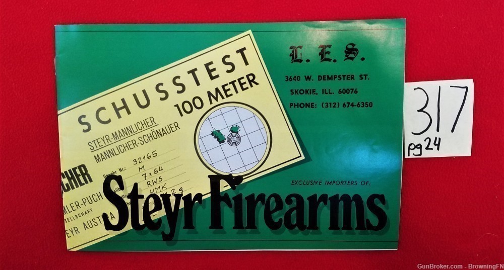 Original Steyr Firearms Mannlicher Catalog-img-0