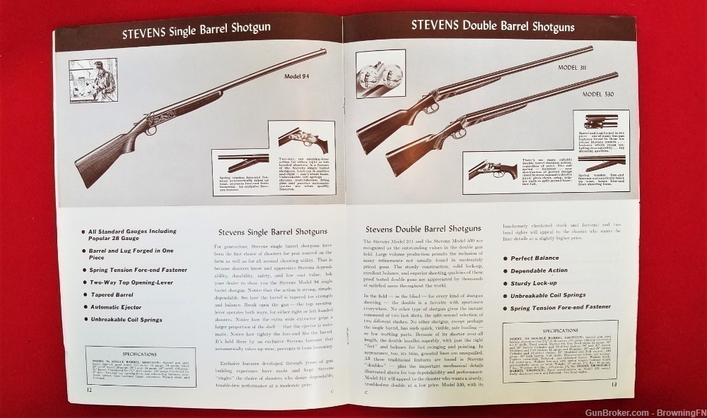Original Savage Stevens Fox Shotguns & Rifles Catalog 1953-img-3