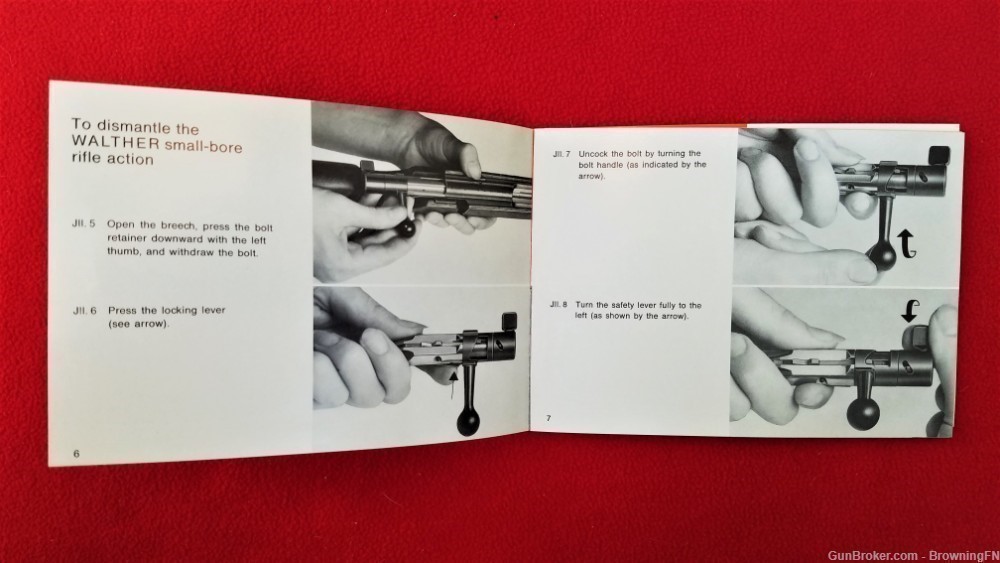 Original Walther Model KK Owners Instruction Manual 1979-img-2