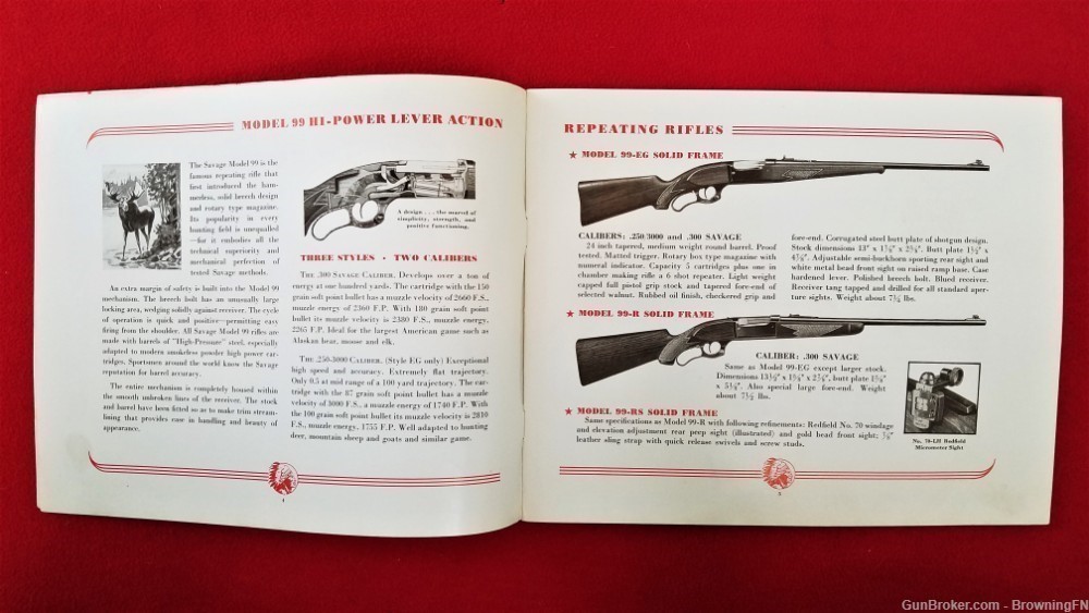 Original Savage Sporting Arms and Ammunition Catalog 1942-img-1