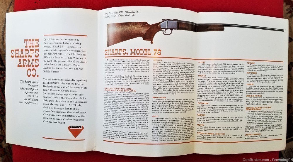 Original Sharps Model 79 Introduction Flyer & Dealer Price List 1969-img-1