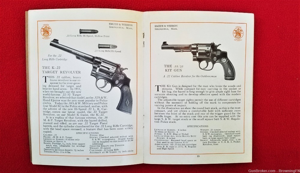 Original S&W Smith & Wesson 85th Anniversary Catalog 1938-img-4
