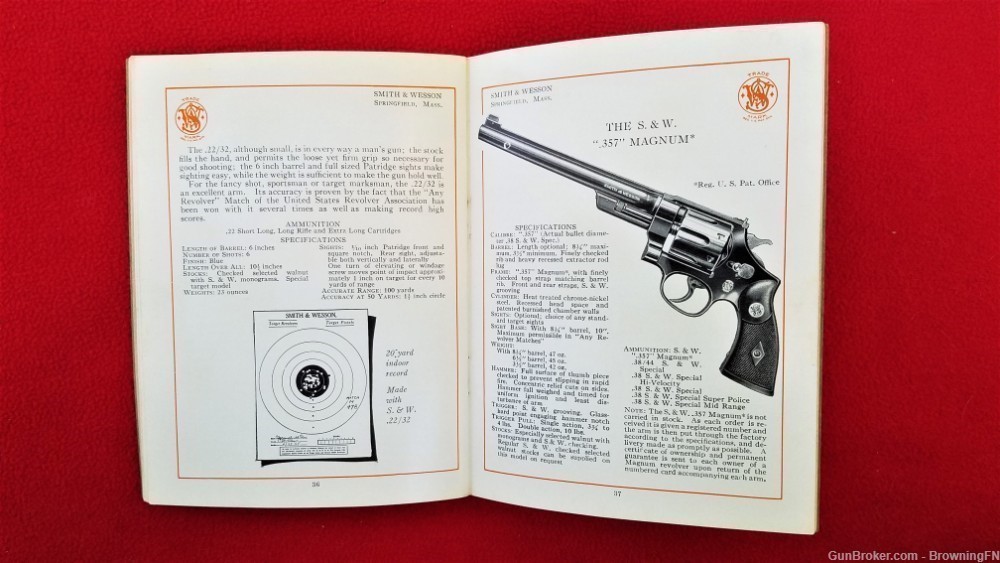 Original S&W Smith & Wesson 85th Anniversary Catalog 1938-img-5