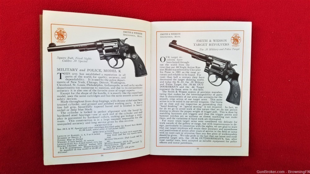 Original S&W Smith & Wesson 85th Anniversary Catalog 1938-img-2