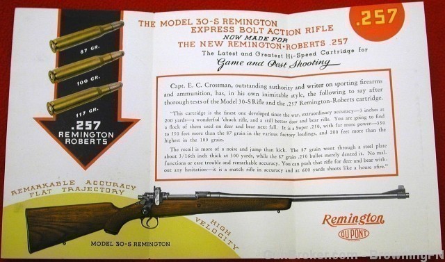 Pre WWII Remington Model 30 S .257 Roberts Flyer-img-1
